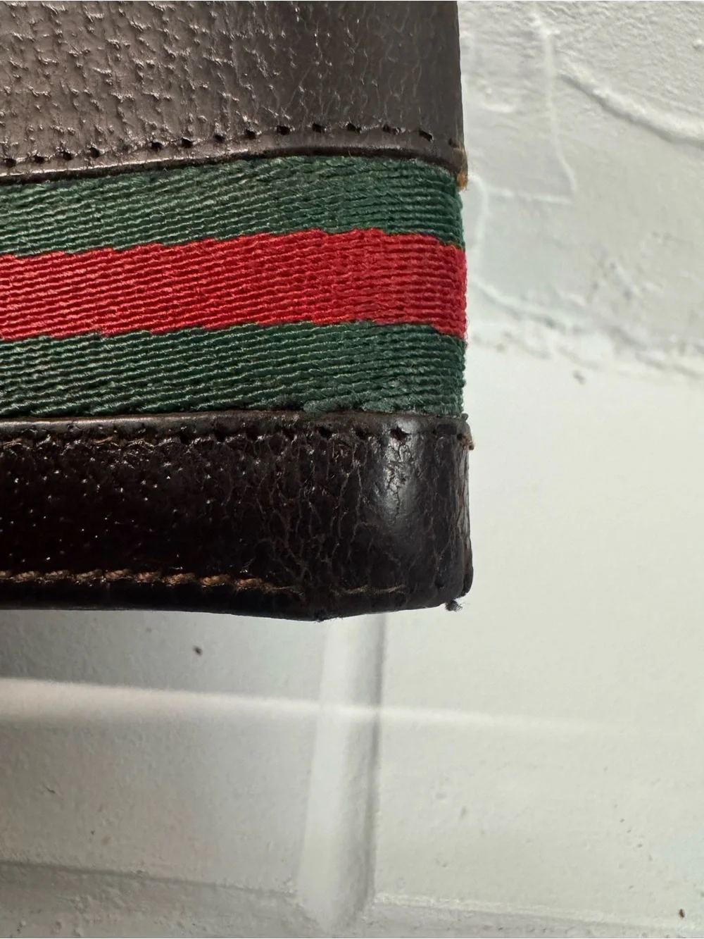 Gucci Brown Leather Sherry Line Bifold Wallet